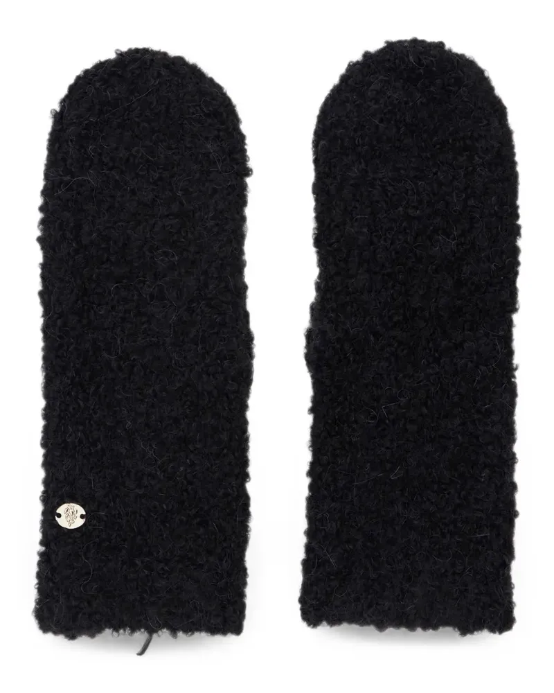 Helen Kaminski Elissy logo-plaque mittens - Schwarz Schwarz