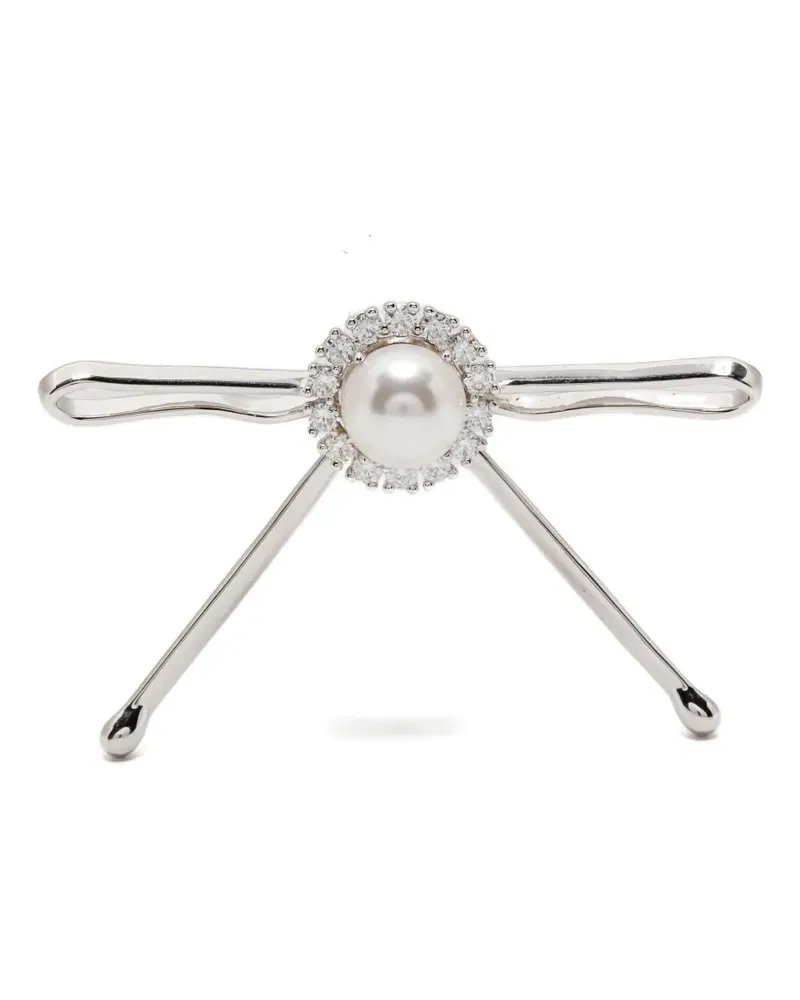 SHUSHU/TONG ribbon earrings - Silber Silber