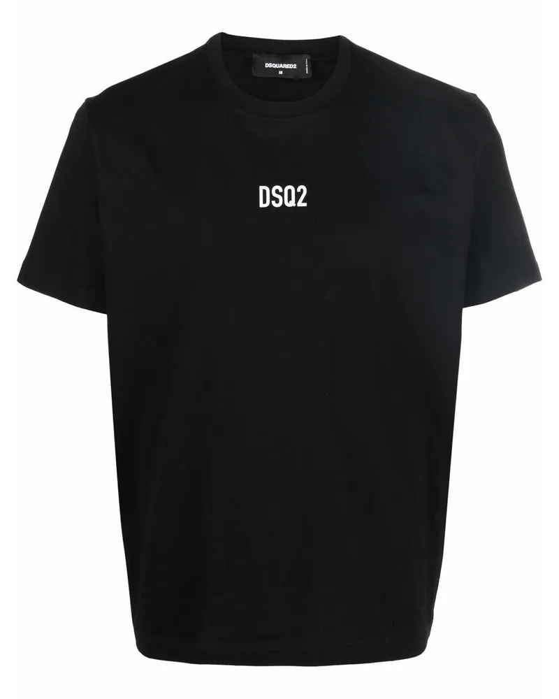Dsquared2 T-Shirt mit rundem Ausschnitt - Schwarz Schwarz