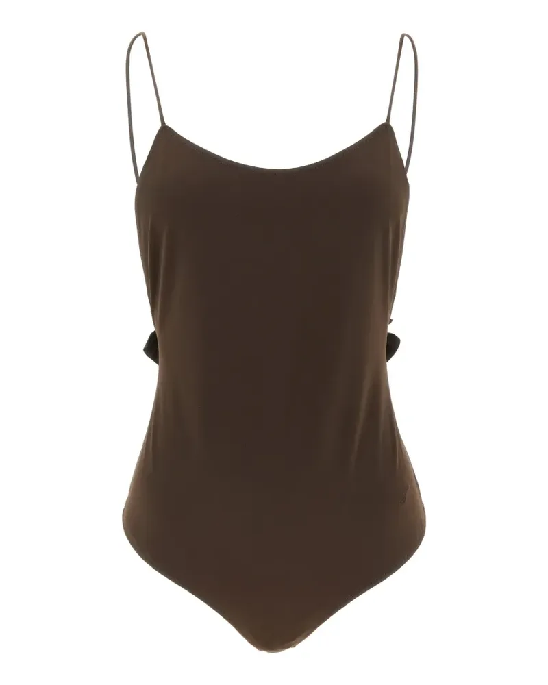 Jacquemus The Cabana ruffled swimsuit - Braun Braun