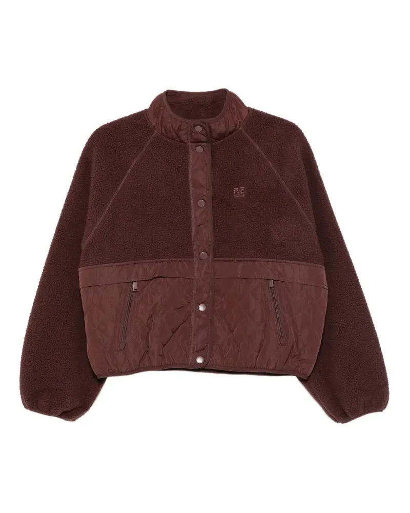 P.E. NATION Technique quilted fleece jacket - Braun Braun