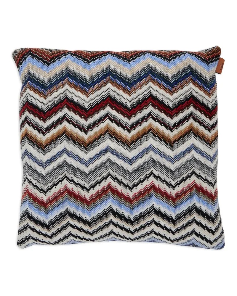 Missoni Home Kissen mit Zickzackmuster (40cm x 40cm) - Weiß Weiß
