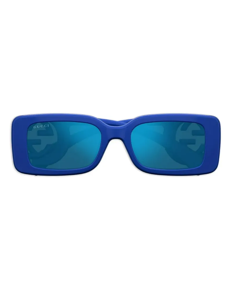 Gucci GG1325S Sonnenbrille mit eckigem Gestell - Blau Blau