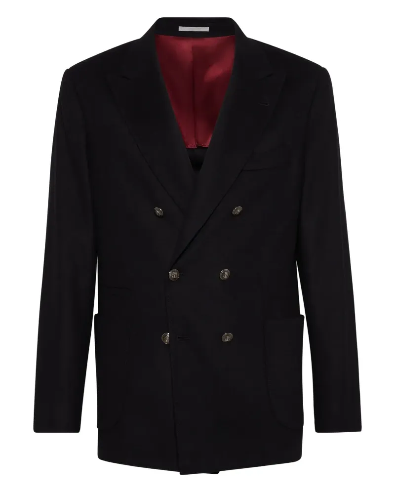 Brunello Cucinelli Doppelreihiges Sakko - Schwarz Schwarz