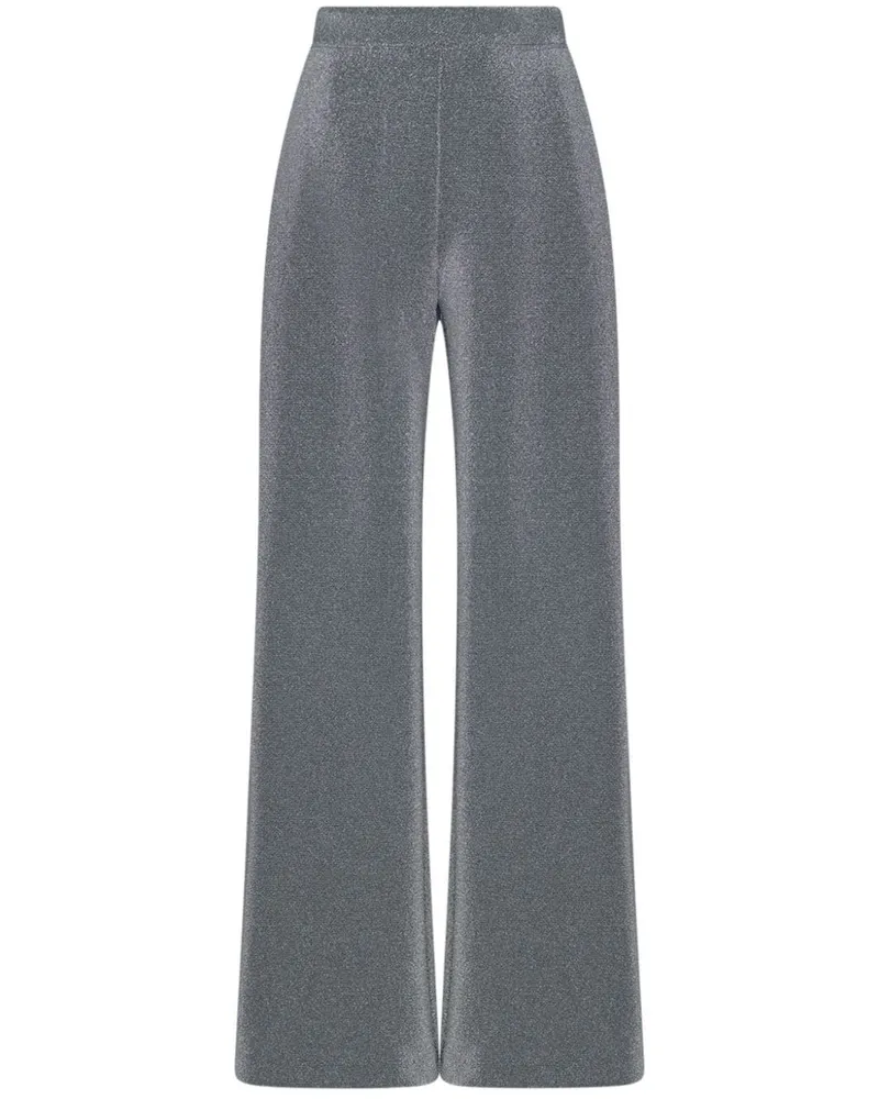 Rosetta Getty Gerade Hose im Metallic-Look - Silber Silber