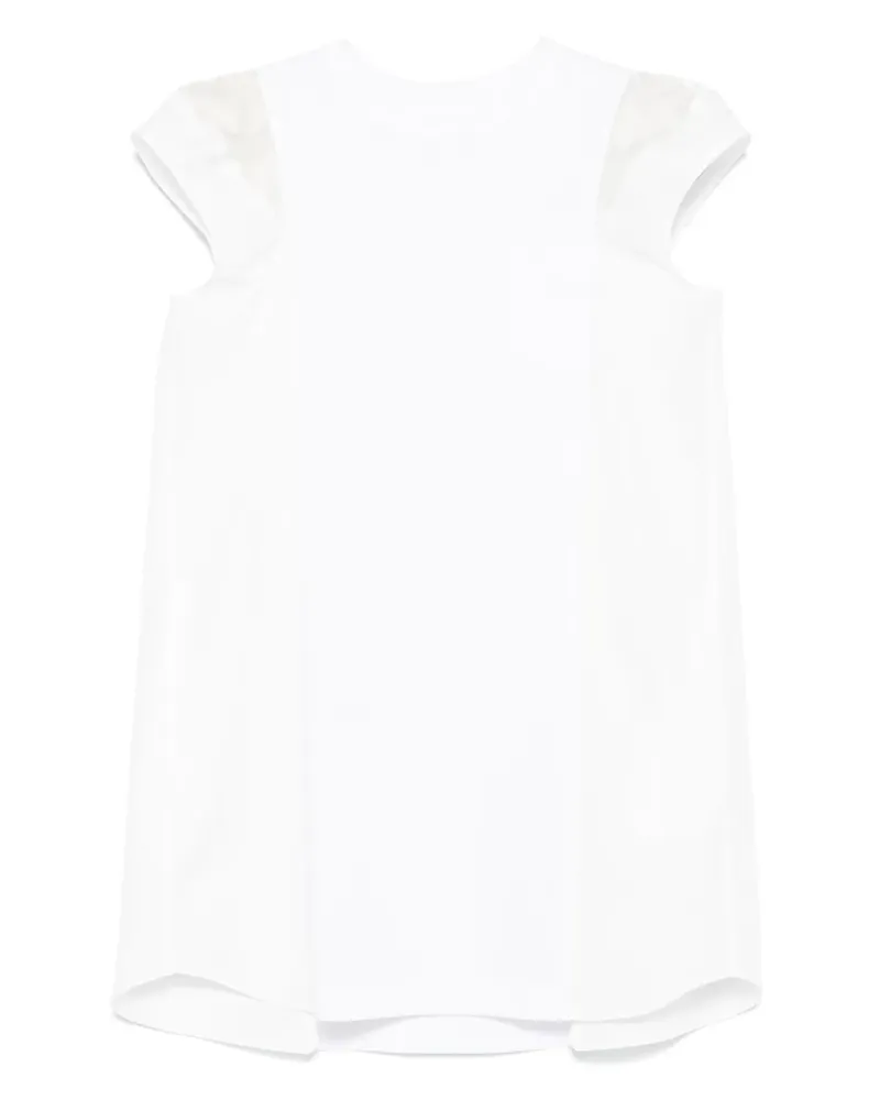 Sacai Minikleid im Layering-Look - Weiß Weiß