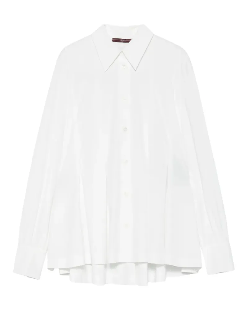 HIGH pleated long-sleeve shirt - Weiß Weiß