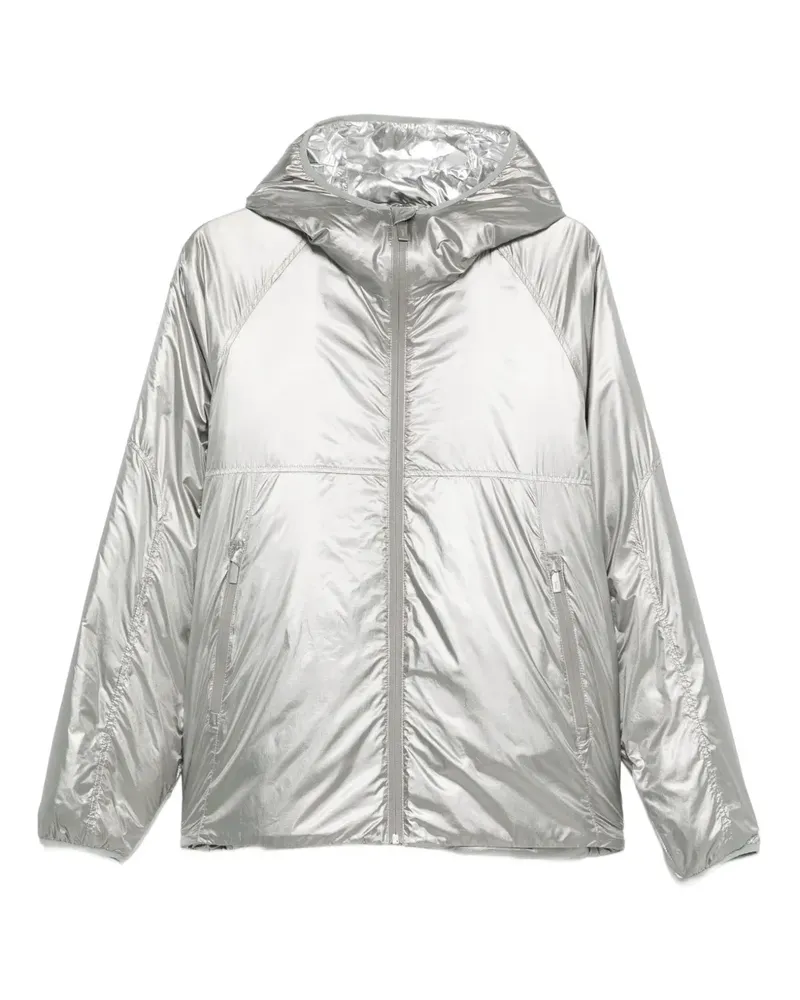 Herno Gefütterte Kapuzenjacke - Silber Silber