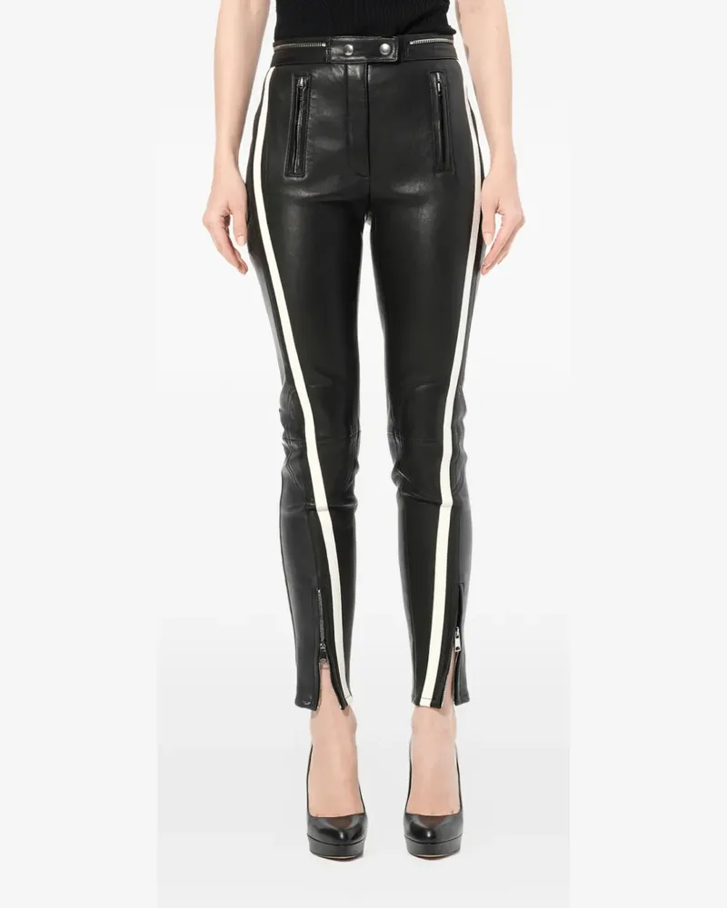 Alexander McQueen side-stripe trousers - Schwarz Schwarz