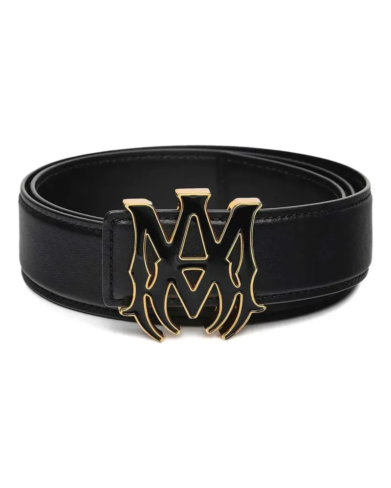 Amiri Core logo-plaque leather belt - Schwarz Schwarz