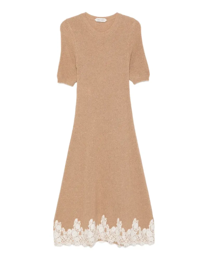 Alberta Ferretti Minikleid mit Spitzendetails - Nude Nude
