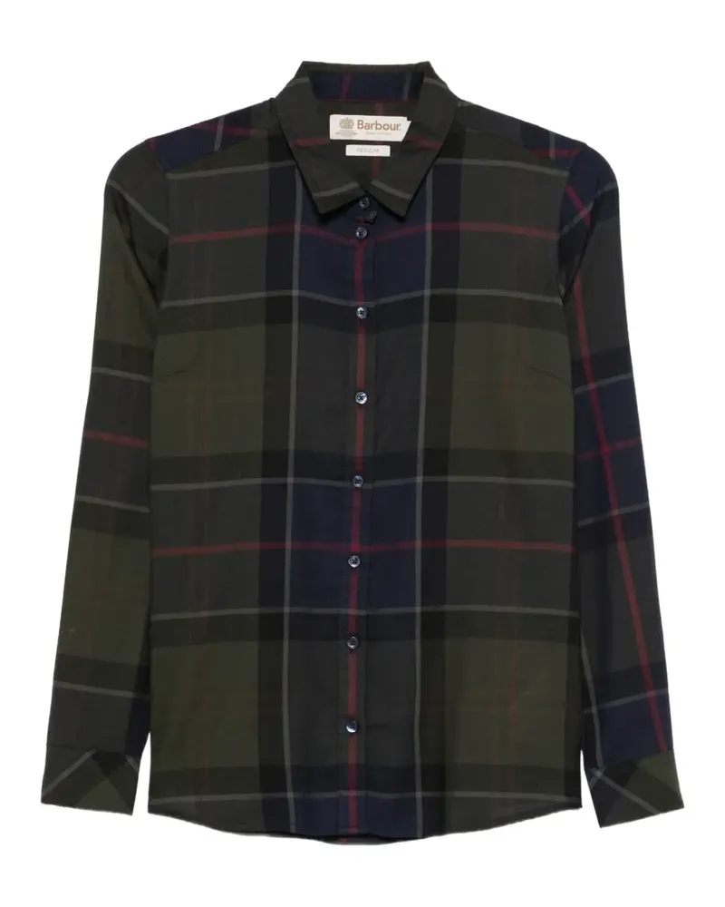 Barbour check-pattern long-sleeve shirt - Grün Grün