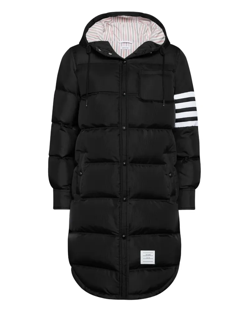 Thom Browne ripstop 4-bar parka - Schwarz Schwarz