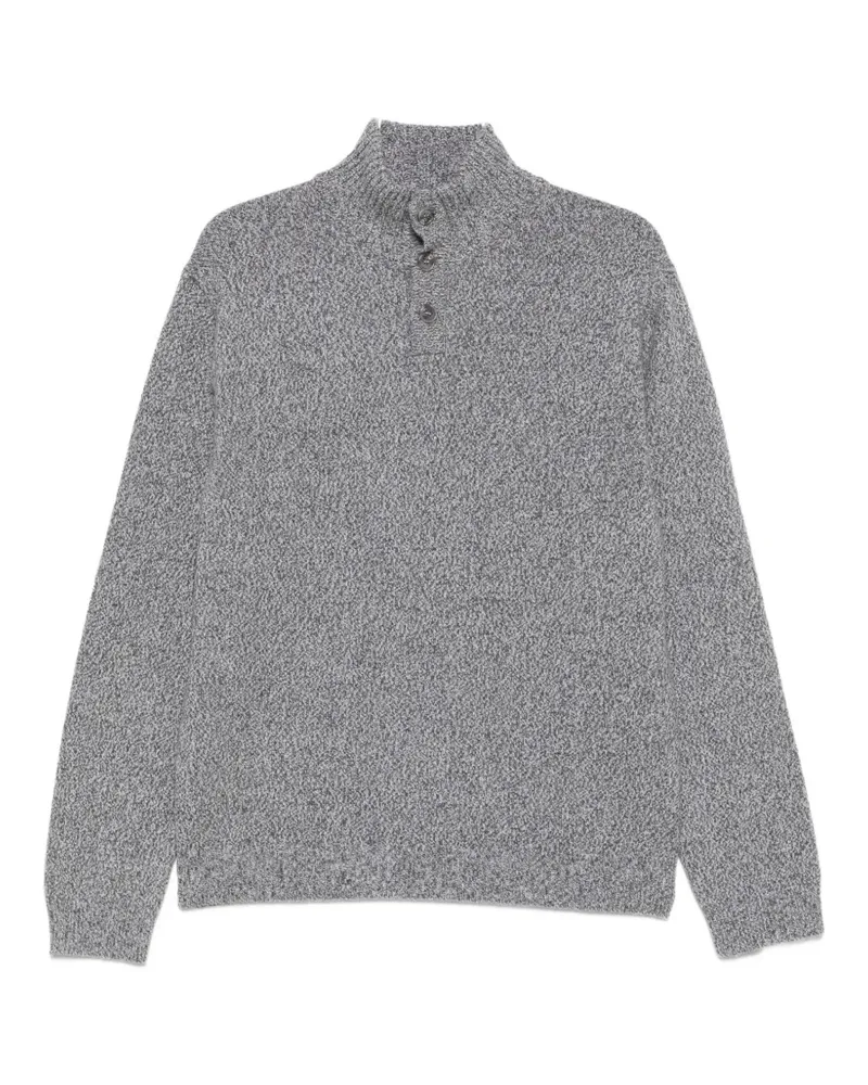 Daniele Fiesoli button-up melange sweater - Grau Grau
