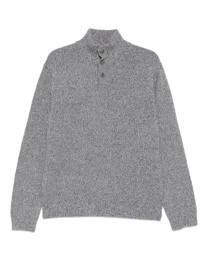 Daniele Fiesoli Melierter Pullover mit Knöpfen - Grau Grau