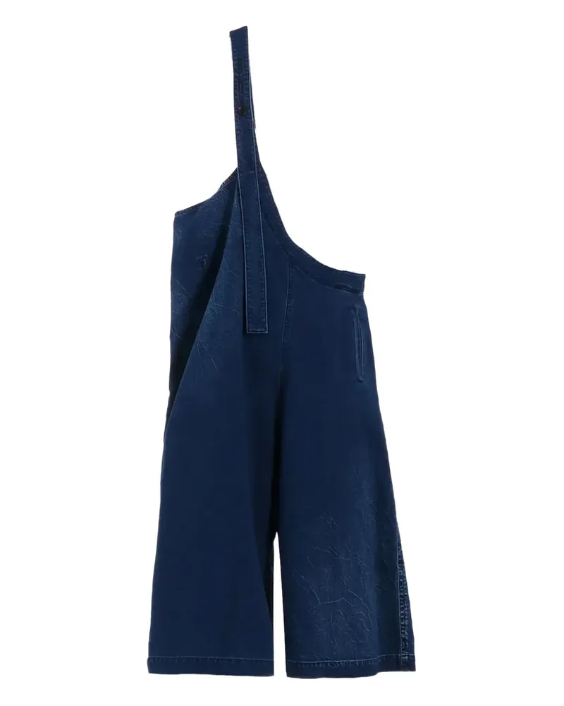 Yohji Yamamoto Jumpsuit mit Riemen - Blau Blau