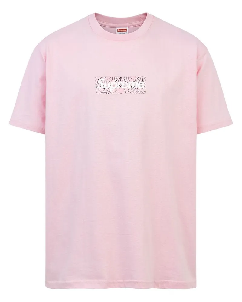 Supreme Being T-Shirt mit Bandana-Print Rosa