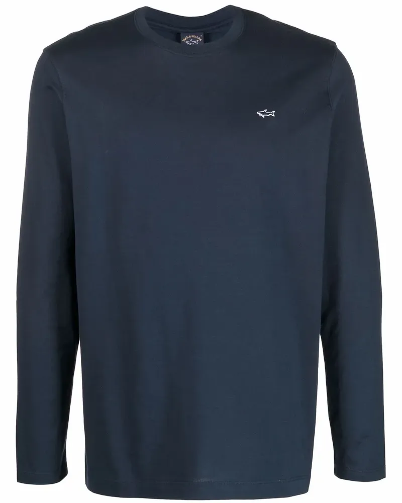 Paul & Shark Hemd mit Logo-Stickerei - Blau Blau