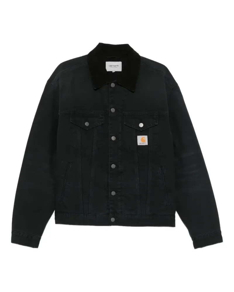 Carhartt WIP Stone OG Trucker-Jacke aus Canvas - Schwarz Schwarz