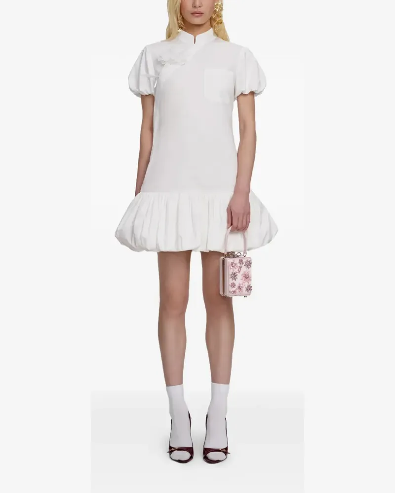 Self-Portrait pocket mini dress - Weiß Weiß