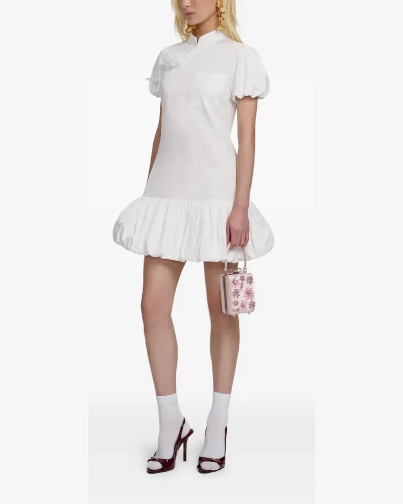 Self-Portrait Minikleid mit Taschen - Weiß Weiß
