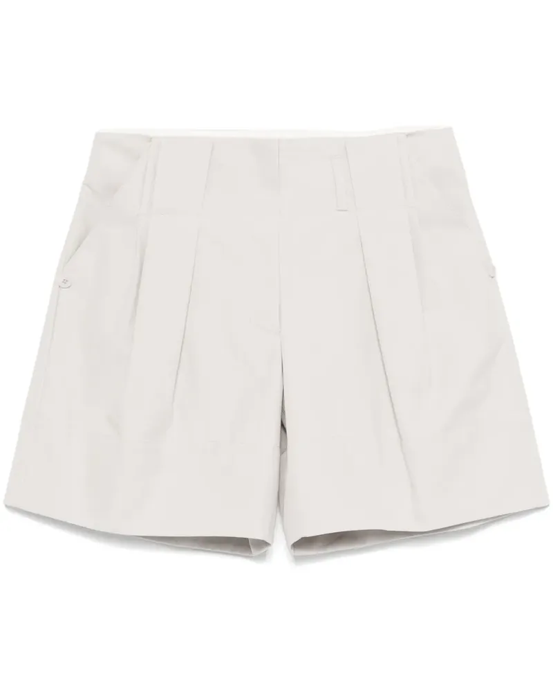 LOW CLASSIC Shorts mit Bundfalten - Grau Grau