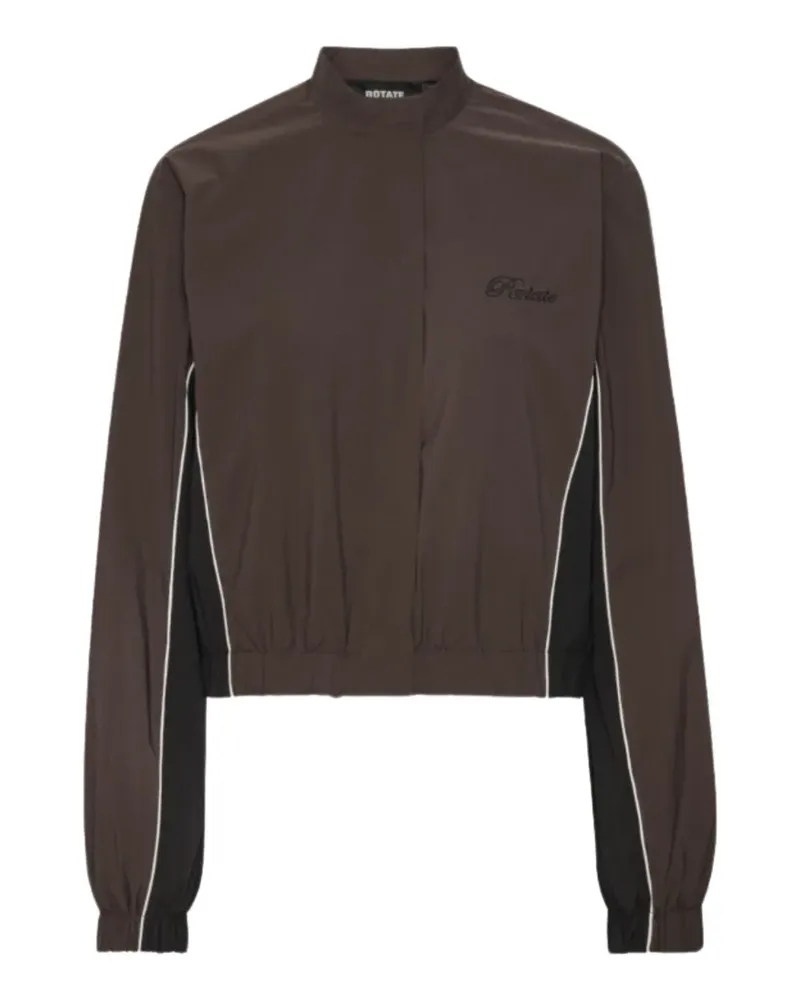 ROTATE Birger Christensen logo-detail jacket - Braun Braun