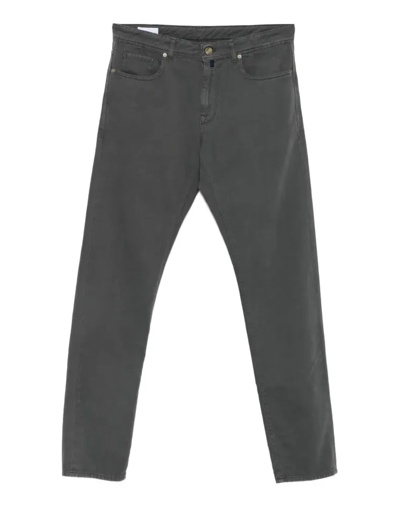 Incotex Five-Pocket-Hose mit Gürtelschlaufe - Grau Grau