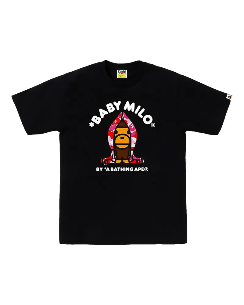 BAPE ABC Camo Milo T-Shirt - Schwarz Schwarz