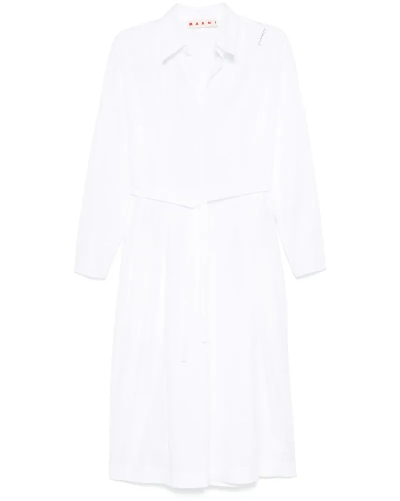 Marni Klassisches Hemdkleid - Weiß Weiß