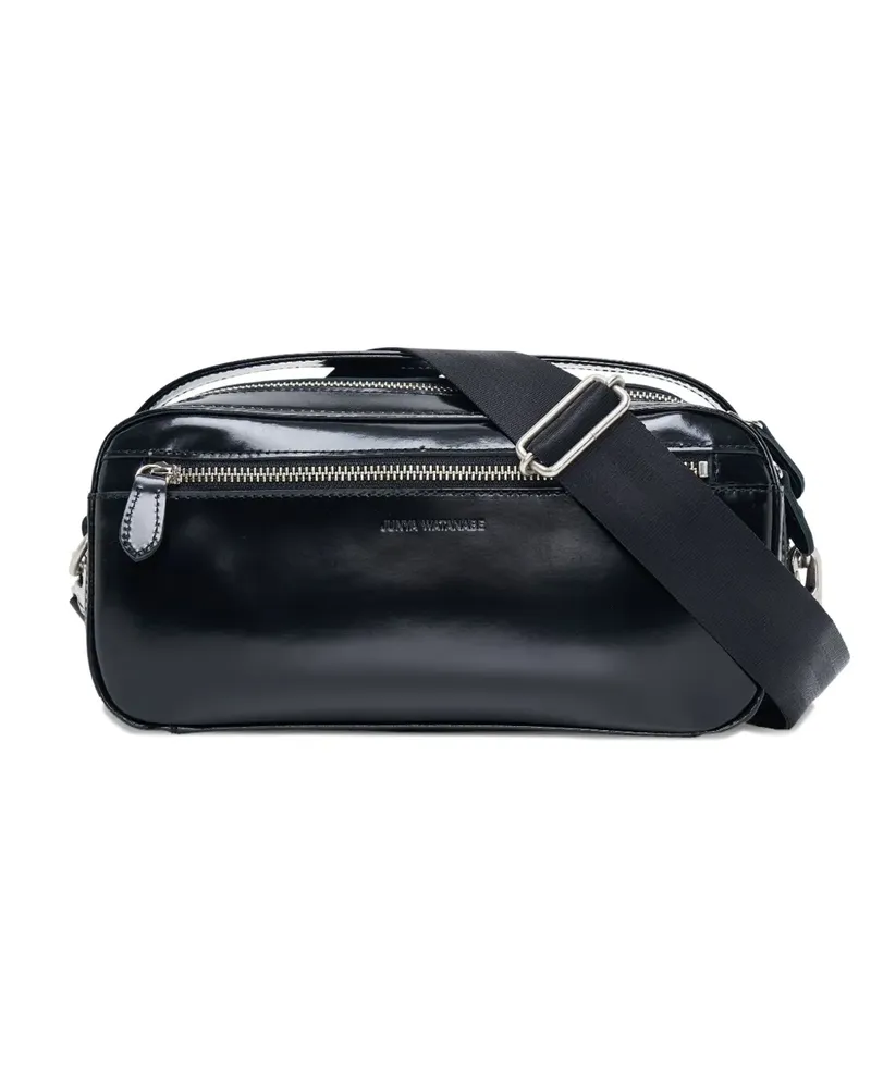 Junya Watanabe Glasierte Umhängetasche - Schwarz Schwarz