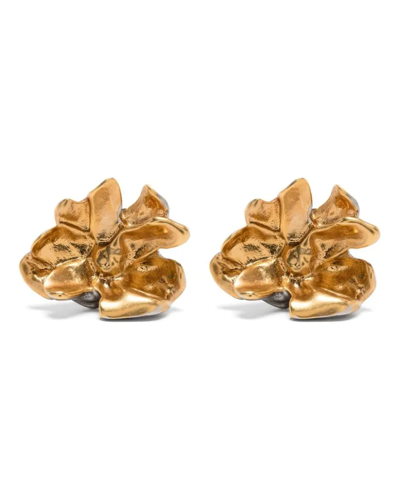 Marni Ohrringe mit Blumenmotiv - Gold Gold