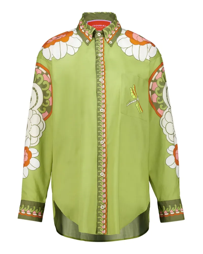 La DoubleJ Anemone Ghirlanda boxy-fit shirt - Grün Grün