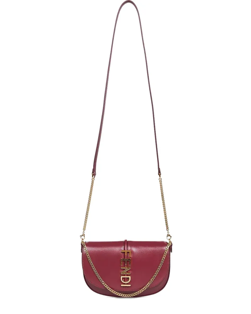 Fendi Tote Bag mit Klappe - Rot Rot