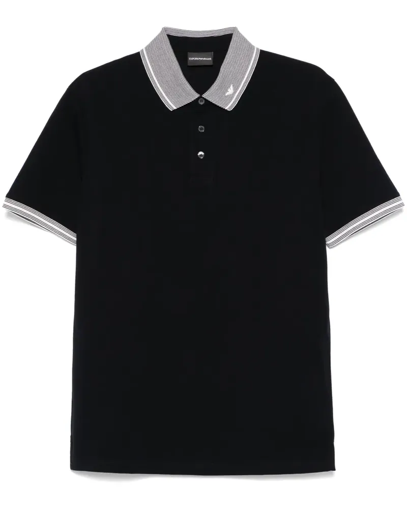 Emporio Armani Poloshirt mit Logo - Blau Blau