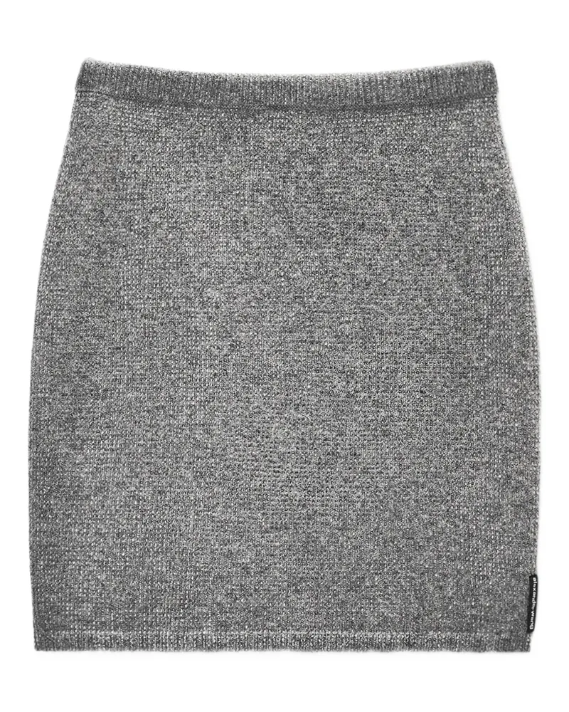 Alexander Wang Gerippter Minirock - Grau Grau