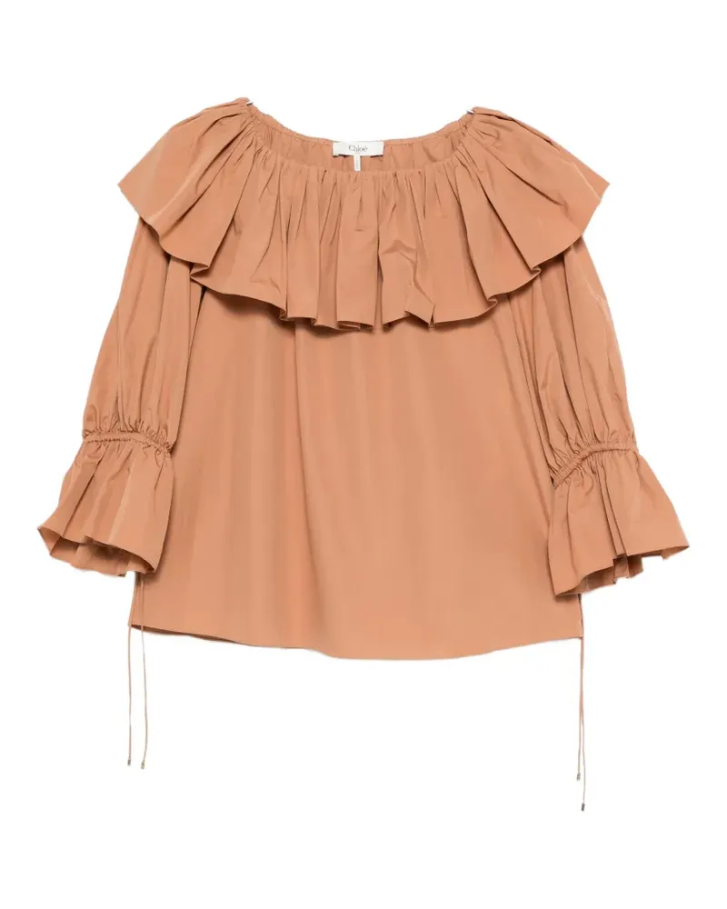 Chloé ruffled blouse - Nude Nude