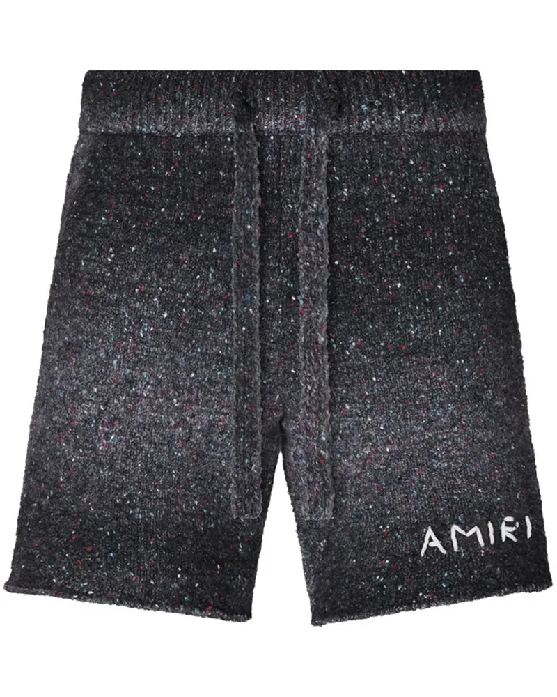 Amiri Bermudas mit Space-Dye-Muster - Schwarz Schwarz