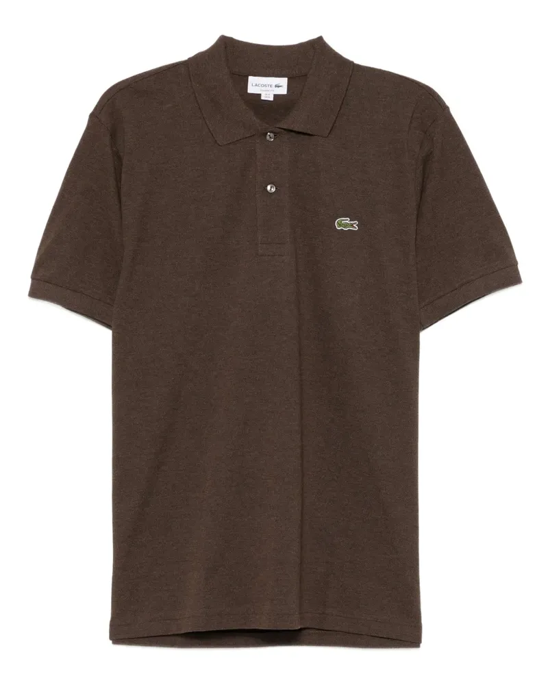 Lacoste Poloshirt mit Logo-Applikation - Braun Braun