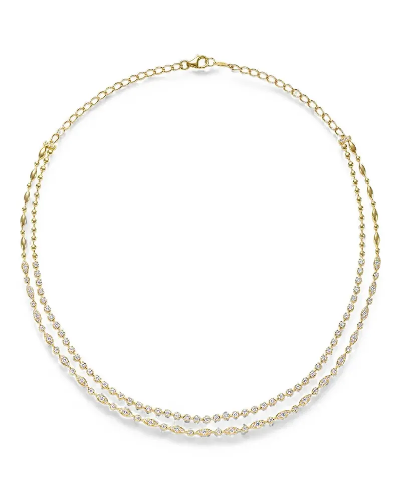 KWIAT Starry Night diamond double-line necklace - Gold Gold