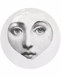 Fornasetti Heart Face Teller aus Keramik Weiß