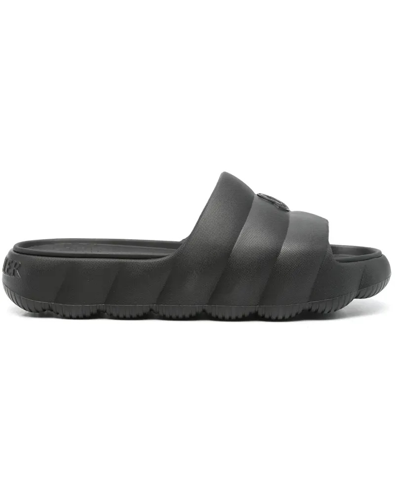 Moncler Lilo Pantoletten - Schwarz Schwarz
