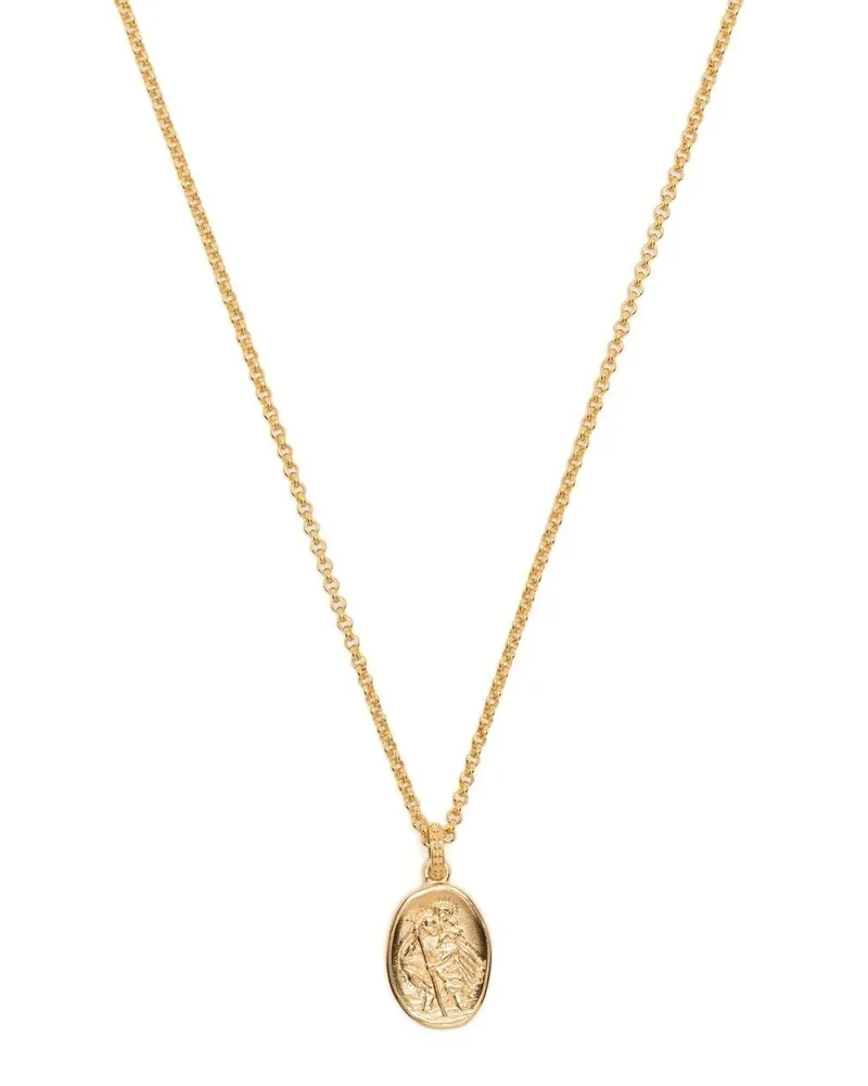 Dower & Hall Halskette mit St. Christopher-Anhänger - Gold Gold