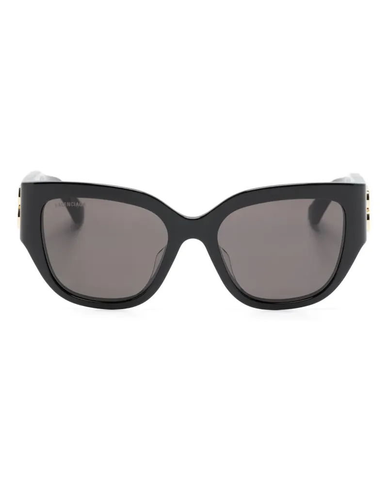 Balenciaga Sonnenbrille mit Cat-Eye-Gestell - Schwarz Schwarz
