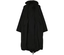 drawstring hooded coat