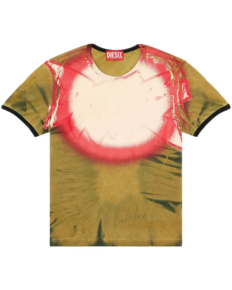 Diesel T-Ucutie-Long-Q1 T-Shirt - Grün Grün