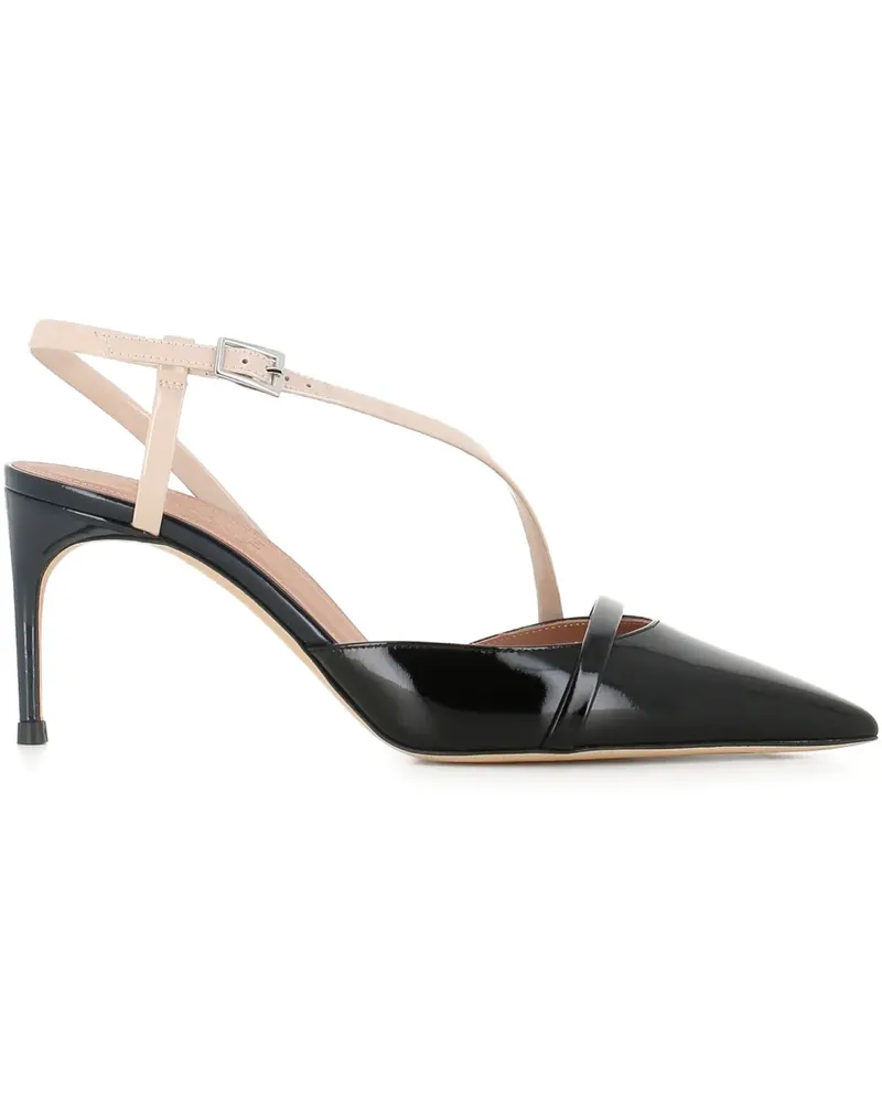Malone Souliers Valeria Pumps mit spitzer Kappe 70mm - Schwarz Schwarz