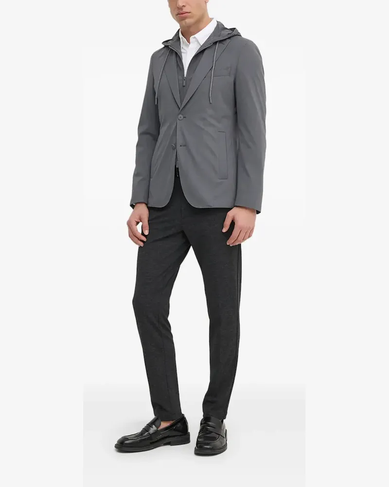 HUGO BOSS Sakko mit Kapuze - Grau Grau