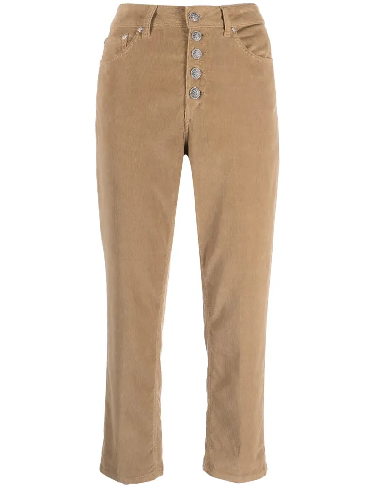 Dondup Halbhohe Cropped-Hose - Nude Nude