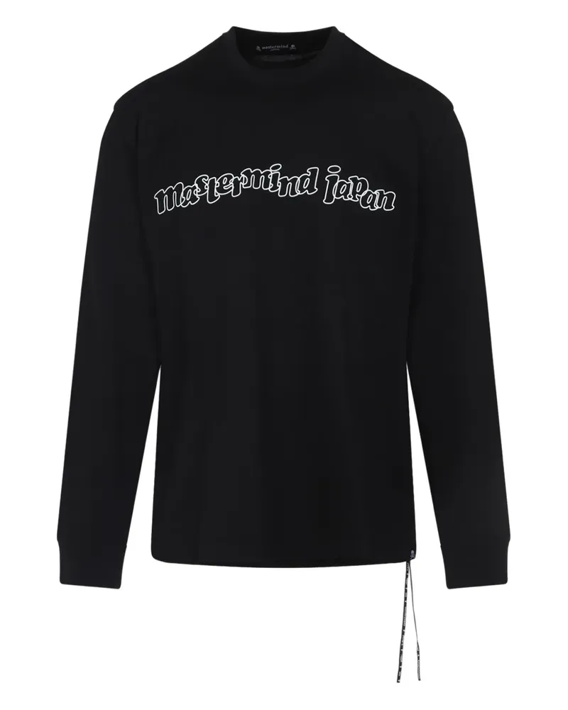 Mastermind Japan Langarmshirt mit Totenkopf-Print - Schwarz Schwarz